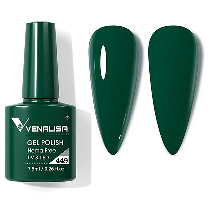 Oja semipermanenta Venalisa, hema-free, 7.3 ml 449 Verde