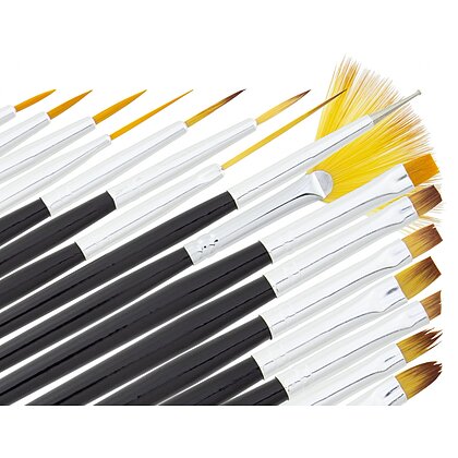 Set 16 Pensule Pentru Nailart Negru Thumb 2