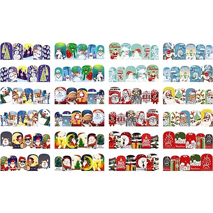 Set Stickere Unghii Iarna 24 Bucati 992