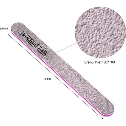 Pila Unghii Sunshine Dreapta Gri 120-180 Thumb 2