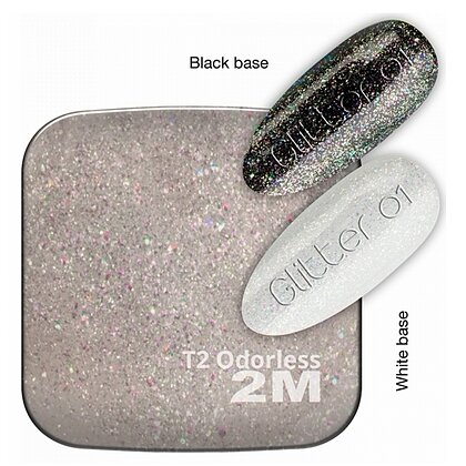 Oja Semipermanenta 2M Mini Me Top Coat 2 Odorless Glitter 01