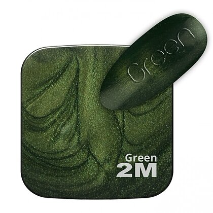 Oja Semipermanenta 2M Beauty Magnetic Green