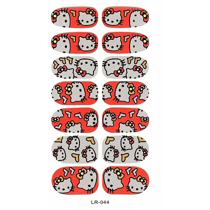 Sticker unghii Lila Rossa, Hello Kitty, 14 in 1, v101-43 Thumb 2
