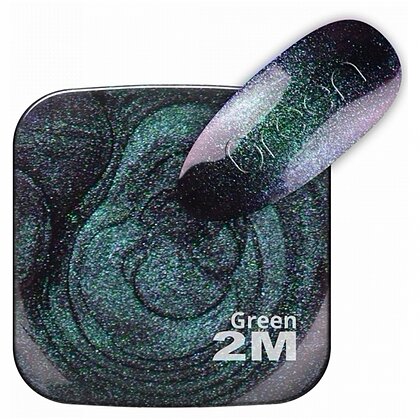 Oja Semipermanenta 2M Magnetic Mini Me 5D Super Effect Green - 5ml